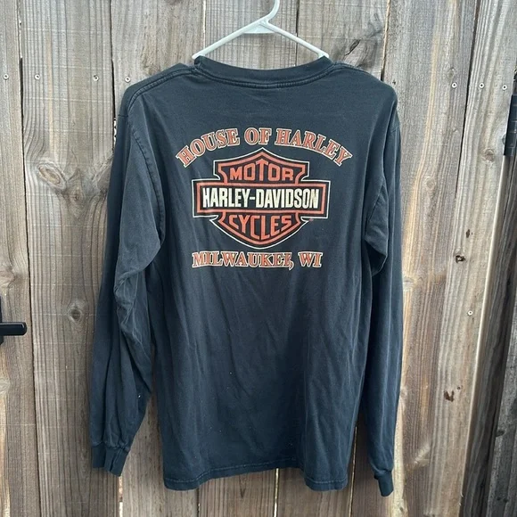 Harley-Davidson Men's Milwaukee Long Sleeve Tee Size medium - Picture 6 of 7